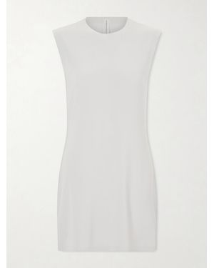 Norma Kamali Satin-Crepe Mini Dress - White