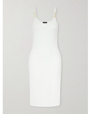 Gucci Horsebit-Detailed Jersey Midi Dress - White