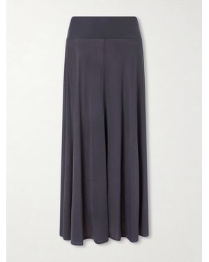 St. Agni Tencel Lyocell Midi Skirt - Blue