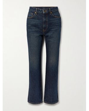KHAITE Abigail High-Rise Straight-Leg Jeans - Blue