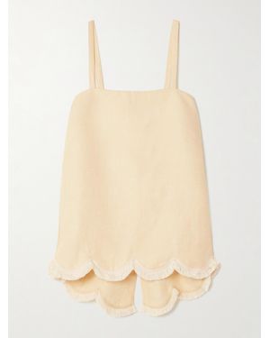 Posse Essie Fringed Linen Tank - Natural