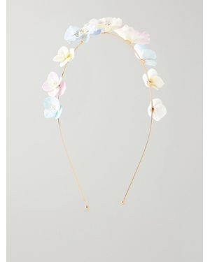 Jennifer Behr Anarosa Flower Headband - White