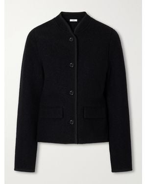 Rier Walker Felted Wool-Fleece Jacket - Black