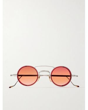 Jacques Marie Mage Ringo 2 Round-Frame-Tone Sunglasses - Pink
