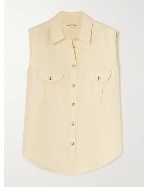 Blazé Milano Pekin Linen And Silk-Blend Twill Vest - Natural