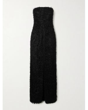 TOTEME Strapless Fil Coupé Maxi Dress - Black