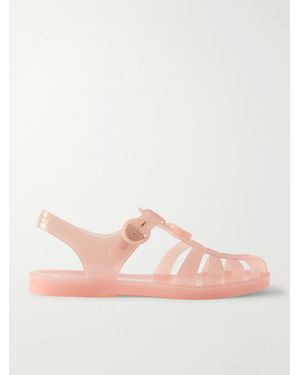 Gucci Fisherman Embellished Rubber Sandals - Pink
