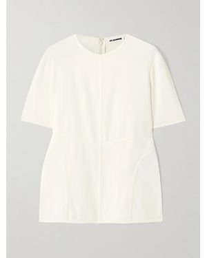 Jil Sander Oberteil Aus Crêpe - Natur