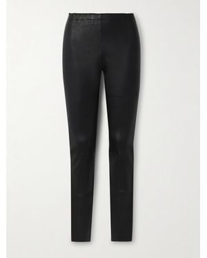 Stouls Carolyn Leggings Aus Leder - Schwarz