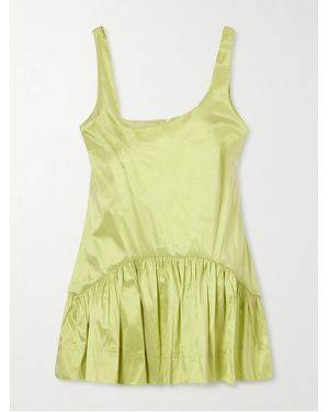 Simone Rocha Taffeta Peplum Top - Yellow