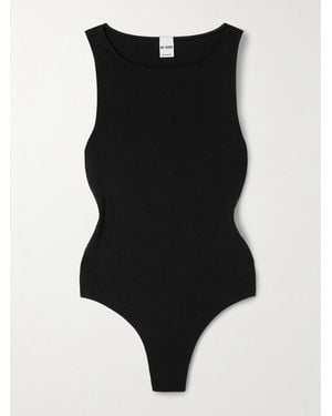 RE/DONE Cotton-Blend Jersey Bodysuit - Black