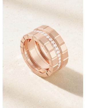 Chopard Ice Cube Ring Aus 18 Karat Roségold Mit Diamanten - Natur