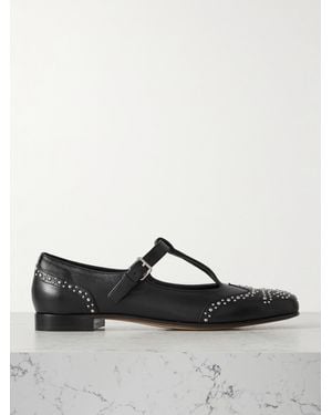 Church's Opal Studded Leather Mary Jane Brogues - Black