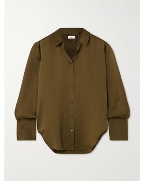 FRAME The Standard Silk Shirt - Green