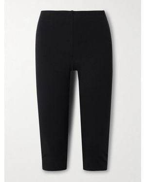 Skims Leggins Raccourci En Jersey Smooth Layers, Obsidian - Noir