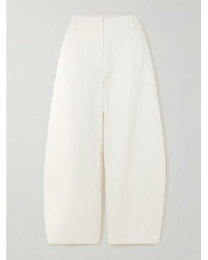Esse Studios Meki Cocoon High-Rise Barrel-Leg Jeans - White