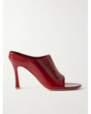Bottega Veneta Rana Mules Aus Leder - Rot