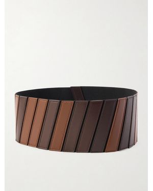 Alaïa Stretch Leather Belt - Brown