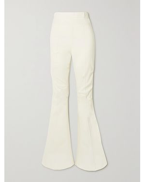 Jacquemus Merria Stretch-Wool Flared Trousers - White