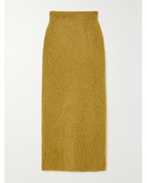 Zankov Delphine Brushed-Knit Skirt - Vert