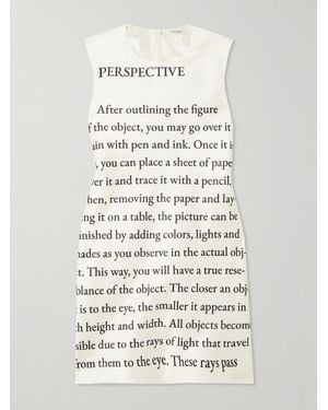 JW Anderson Printed Satin Mini Dress - White