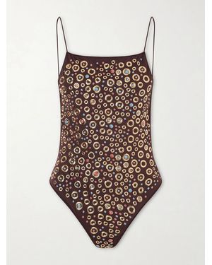 Oséree Studded Swimsuit - Natural