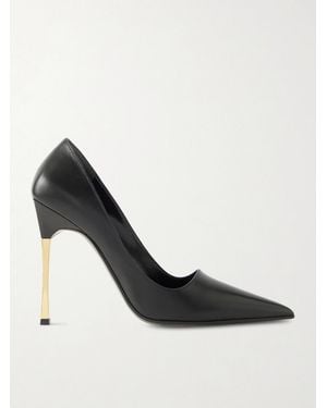 Gucci Bombshell Leather Court Shoes - Black