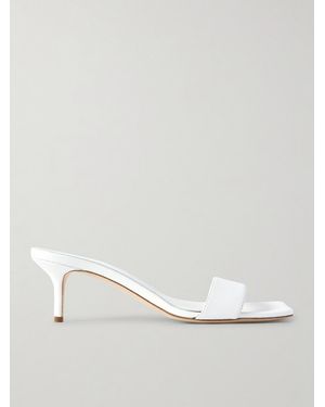 Aeyde Ilvy Leather Mules - White