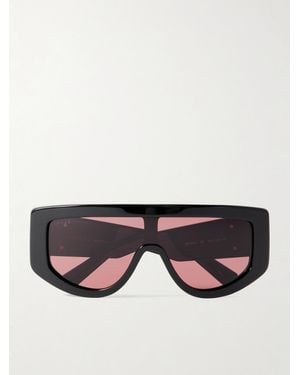 Gucci Gg Oversized D-Frame Acetate Sunglasses - Black