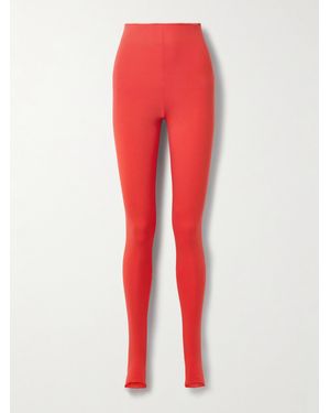 Skin Harmonia Leggings Aus Bio-Pima-Baumwoll-Jersey Mit Stretch-Anteil Und Steg - Rot