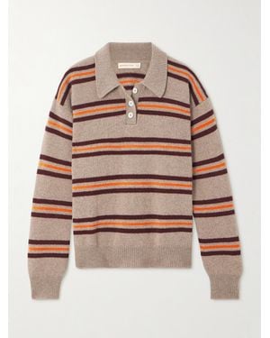 &Daughter Edith Pullover Aus Wolle Mit Polokragen Und Streifen - Mehrfarbig