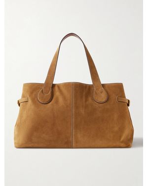 STAUD Piper Suede Tote - Brown