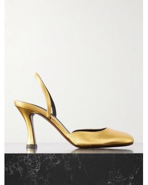 Neous Baten Metallic Leather Slingback Pumps