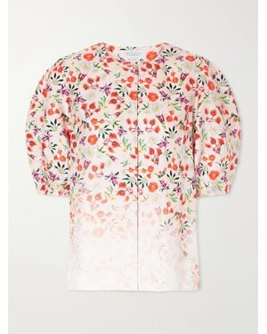 Gabriela Hearst Edify Floral-Print Silk Blouse - Pink