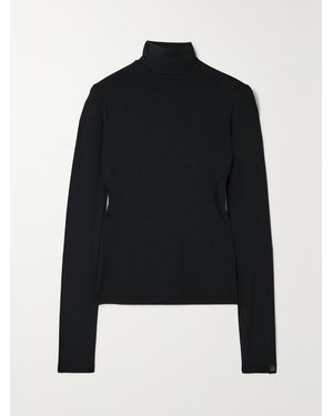 Rag & Bone Luca Stehkragenoberteil Aus Stretch-Modal - Schwarz