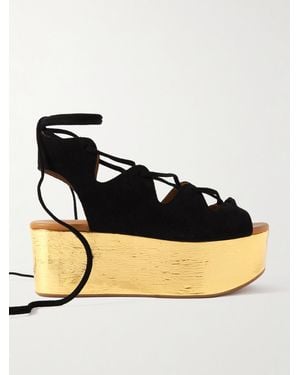 See By Chloé Liana Suede Platform Sandals - Black