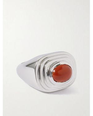 Le Sundial The Deco Jasper Ring - White