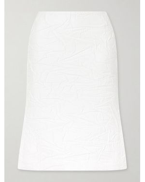 ShuShu/Tong Crinkled Cotton-Blend Mini Skirt - White