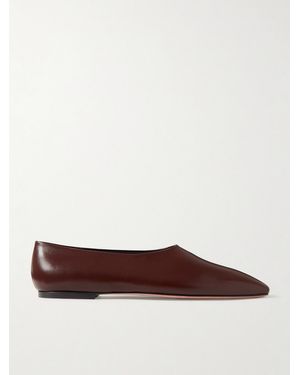 Neous Atlas Leather Ballet Flats - Brown