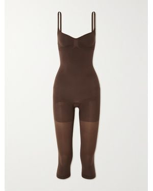 Skims Seamless Sculpt Catsuit - Brown