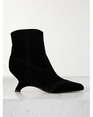 Jonathan Simkhai Shadow Suede Ankle Boots - Black