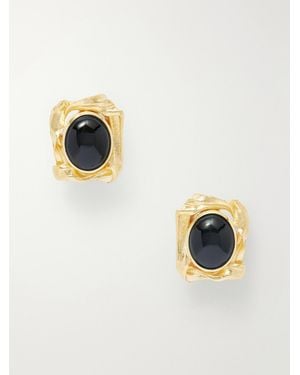 Completedworks Vergoldete Ohrringe Mit Harz - Mettallic