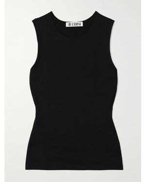 ÉTERNE Modal-Blend Jersey Tank - Black