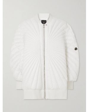 Rick Owens Moncler Radiance Peter Oversized-Jacke Aus Gestepptem Shell Mit Daunenfüllung - Weiß