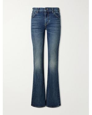 Nili Lotan Roxane Mid-Rise Flared Jeans - Blue