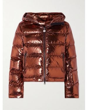 Perfect Moment Polar Flare Quilted Down Ski Jacket - Metallic