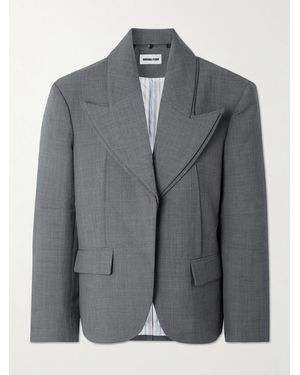 ShuShu/Tong Layered Flannel Blazer - Gray