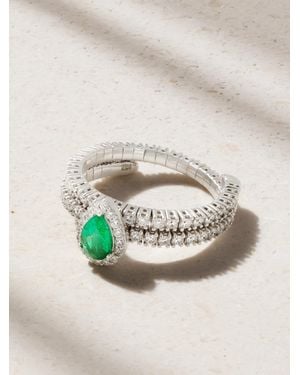 AMRAPALI LONDON 18-Karat, Diamond And Emerald Ring - Green
