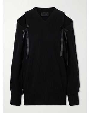 Simone Rocha Bow-Detailed Cashmere Jumper - Black