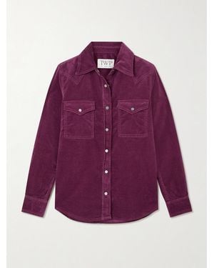 Twp Hemd Aus Cord Aus Einer Baumwollmischung - Lila